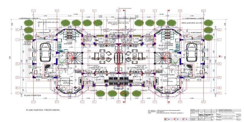 Casa de vanzare în Mamaia Nord | Vila de vanzare cu 8 camere: Promenada: plan proprietate Casa de vanzare în Mamaia Nord | Vila de vanzare cu 8 camere: Promenada: plan proprietate