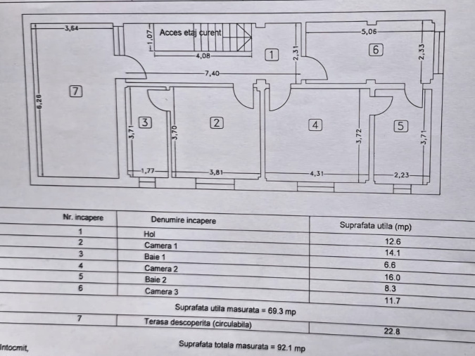 Casa (vila) de vanzare jud.Constanta: Palazu Mare ⭐ 2 etaje   8 camere: Residence Pomaria: plan proprietate 3