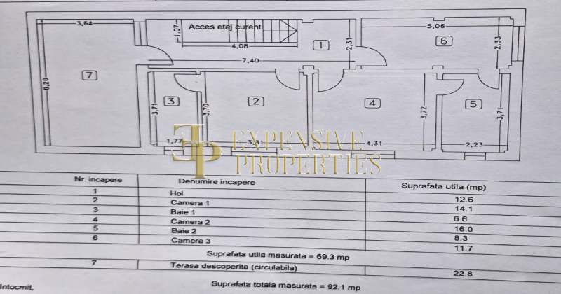 Casa (vila) de vanzare jud.Constanta: Palazu Mare ⭐ 2 etaje   8 camere: Residence Pomaria: plan proprietate 3