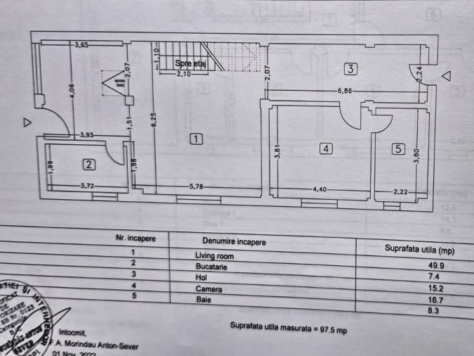 Casa (vila) de vanzare jud.Constanta: Palazu Mare ⭐ 2 etaje   8 camere: Residence Pomaria: plan proprietate 2