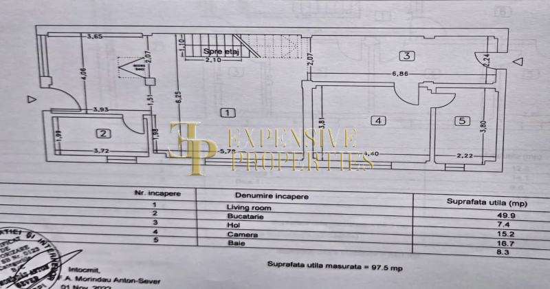 Casa (vila) de vanzare jud.Constanta: Palazu Mare ⭐ 2 etaje   8 camere: Residence Pomaria: plan proprietate 2